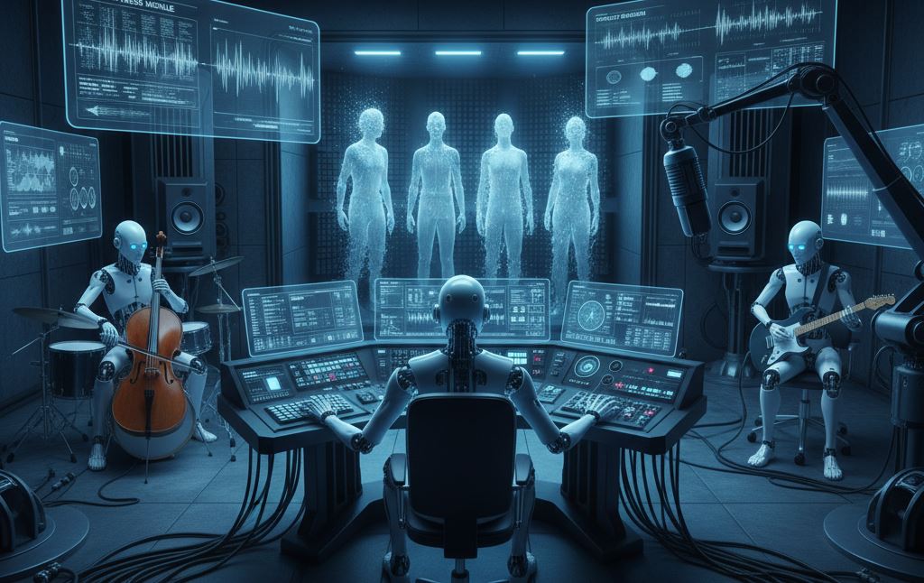 ژیرى دەستکرد بووەتە کێشە بۆ گۆرانیبێژان و میوزیکژەنان