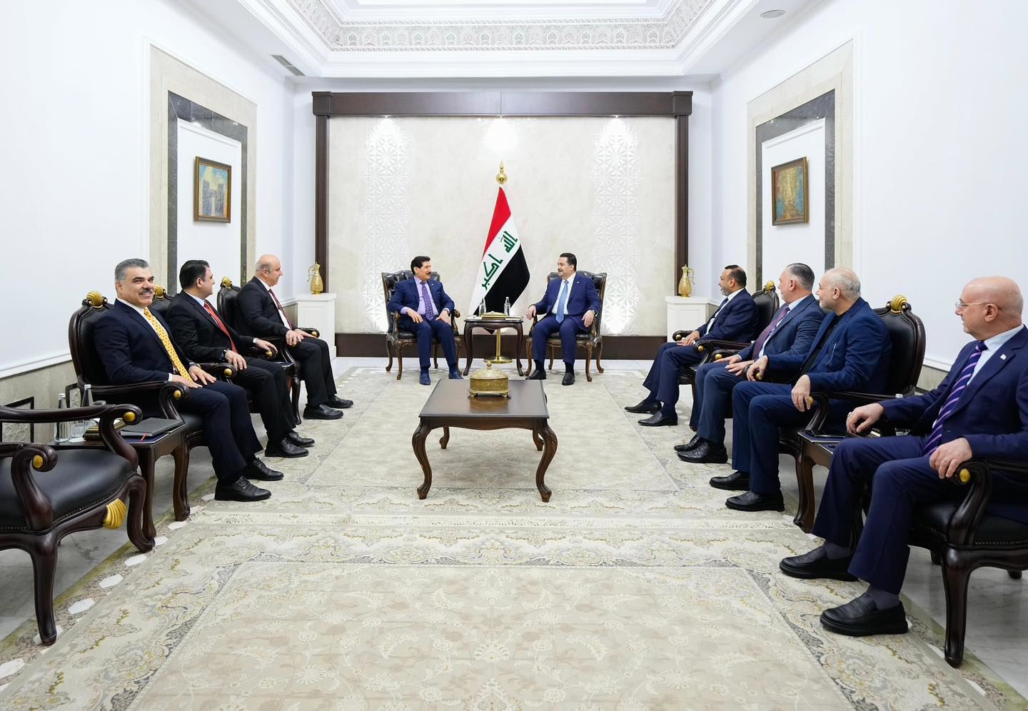 شاندێکی باڵای پارتی لە بەغدا لەگەڵ سوودانی و لایەنە سیاسییەکان کۆبووەوە