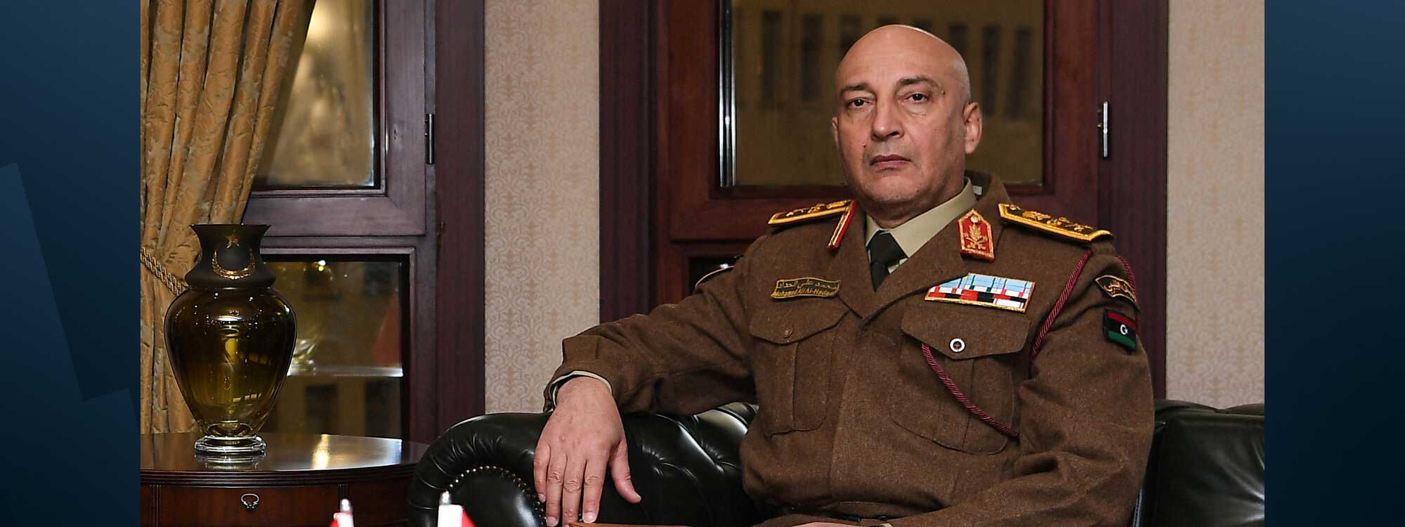 Libyan Army chief of the general staff, Lt. Gen. Mohammed Al-Haddad, in Ankara, Turkey on December 23, 2025. Photo: Turkish Defense Ministry
