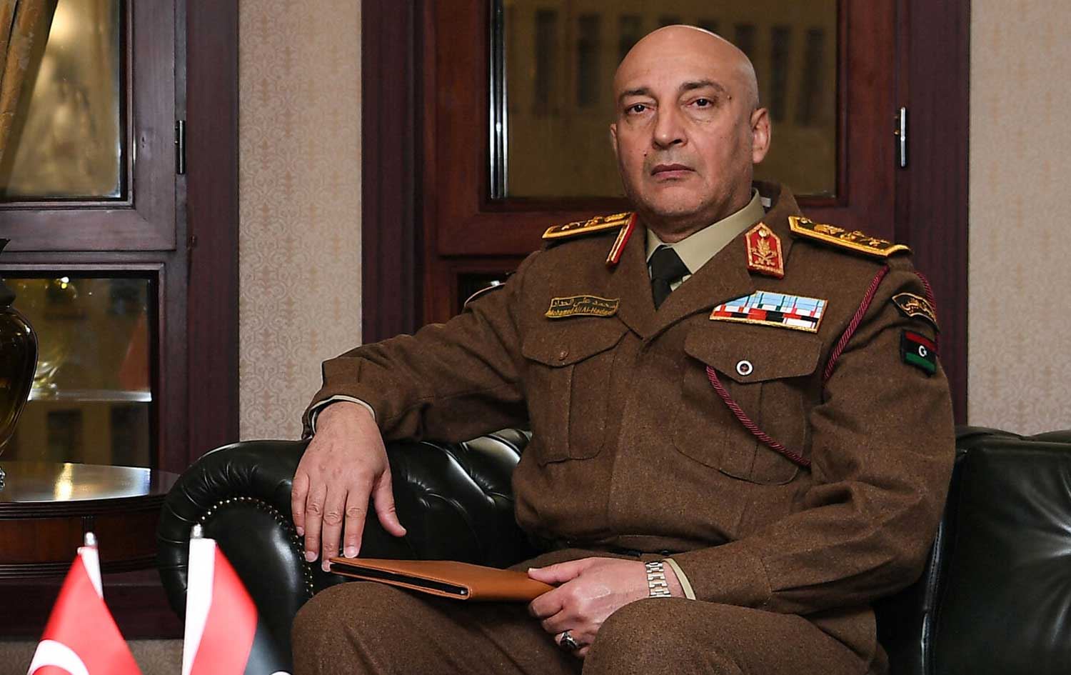 Libyan Army chief of the general staff, Lt. Gen. Mohammed Al-Haddad, in Ankara, Turkey on December 23, 2025. Photo: Turkish Defense Ministry