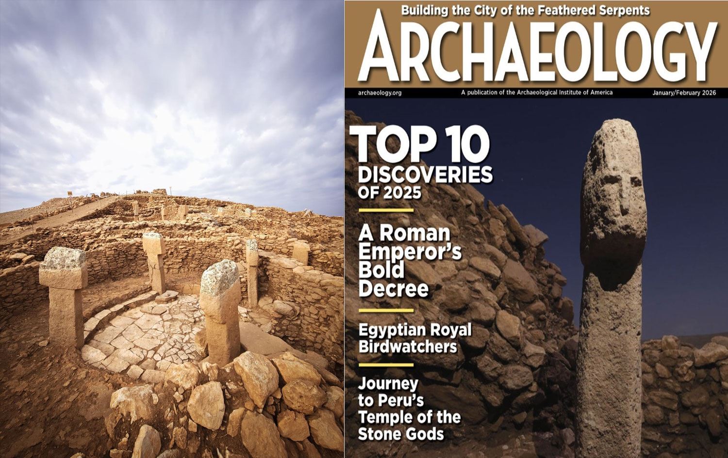 Urfa'daki Karahantepe, uluslararası saygınlık kazanmış Archaeology Magazine'in 2025 yılının en önemli arkeolojik keşifleri listesine girerek dünya sahnesine çıktı ve derginin kapağında yer aldı