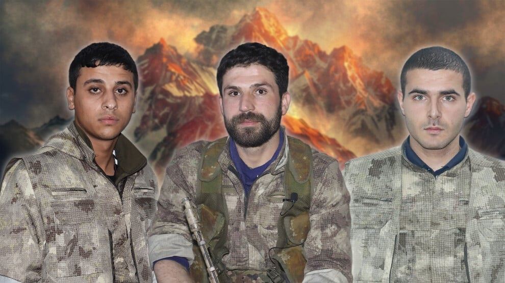 وێنەی سێ گەریلاکە