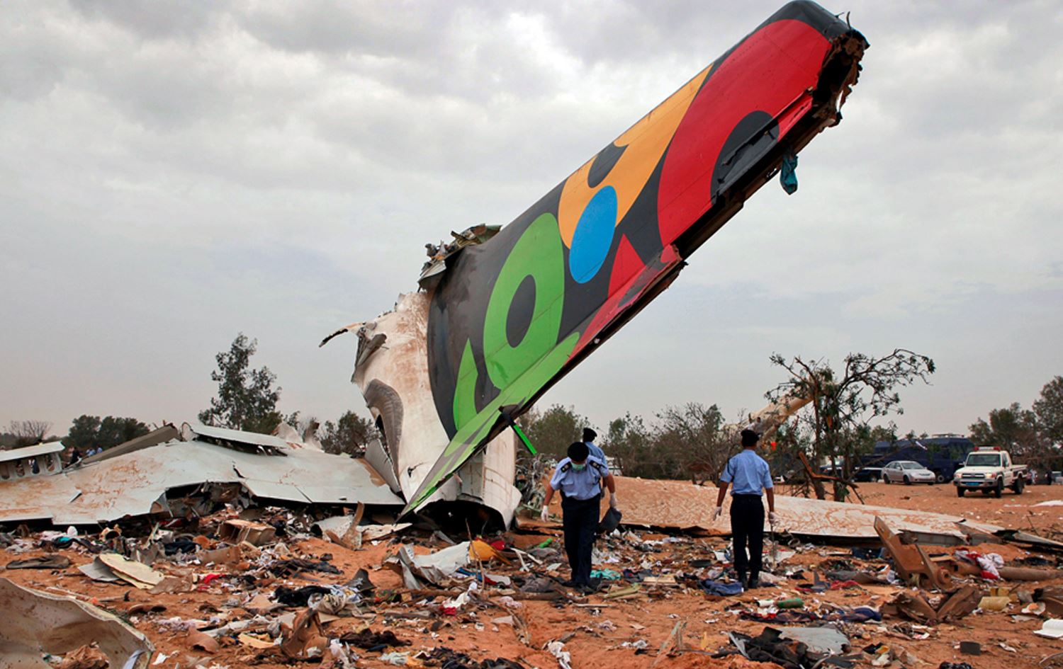 فڕۆکە تێکشکاوەکەی لیبیا.