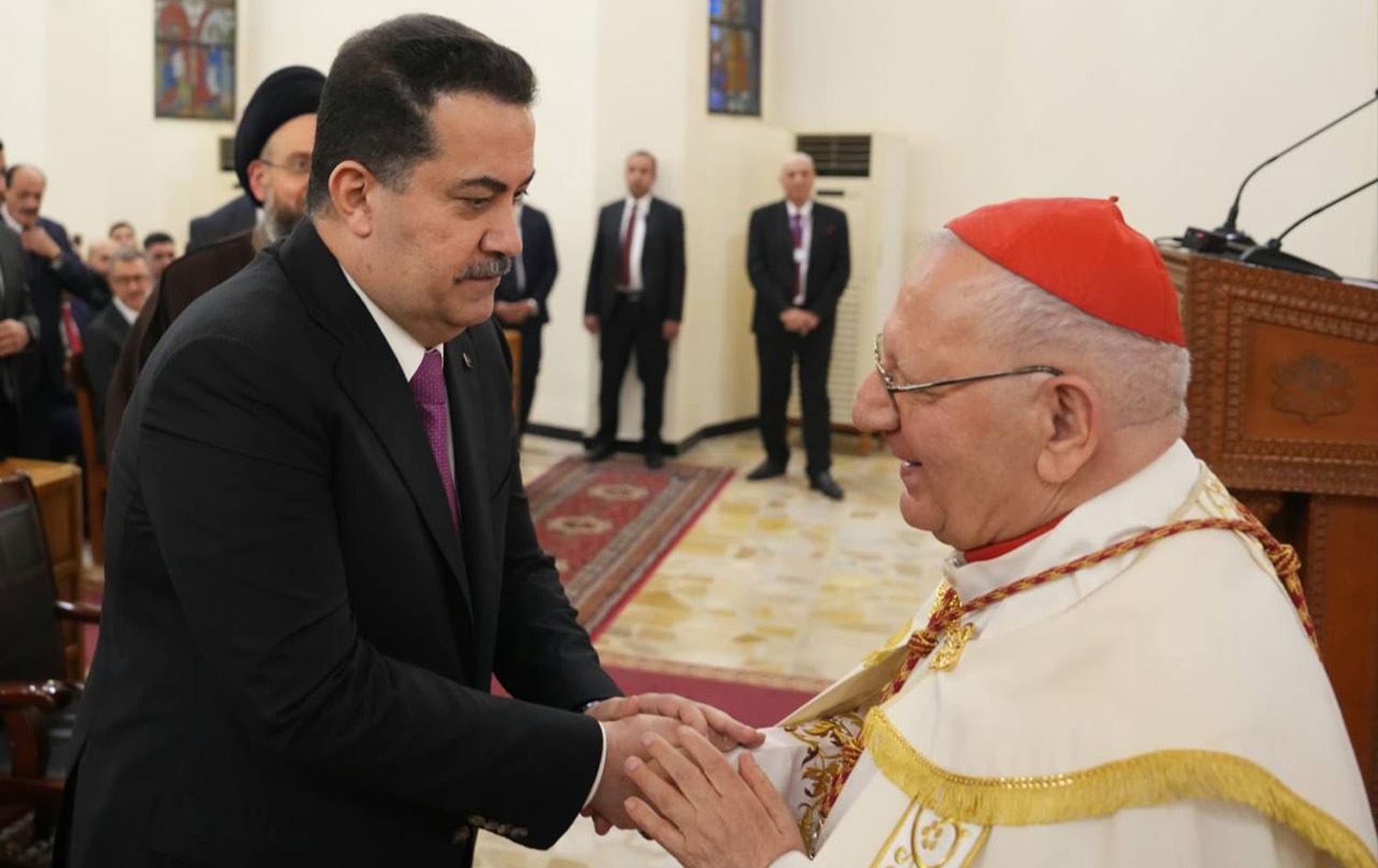 السوداني وساكو في كنيسة مار يوسف ببغداد 