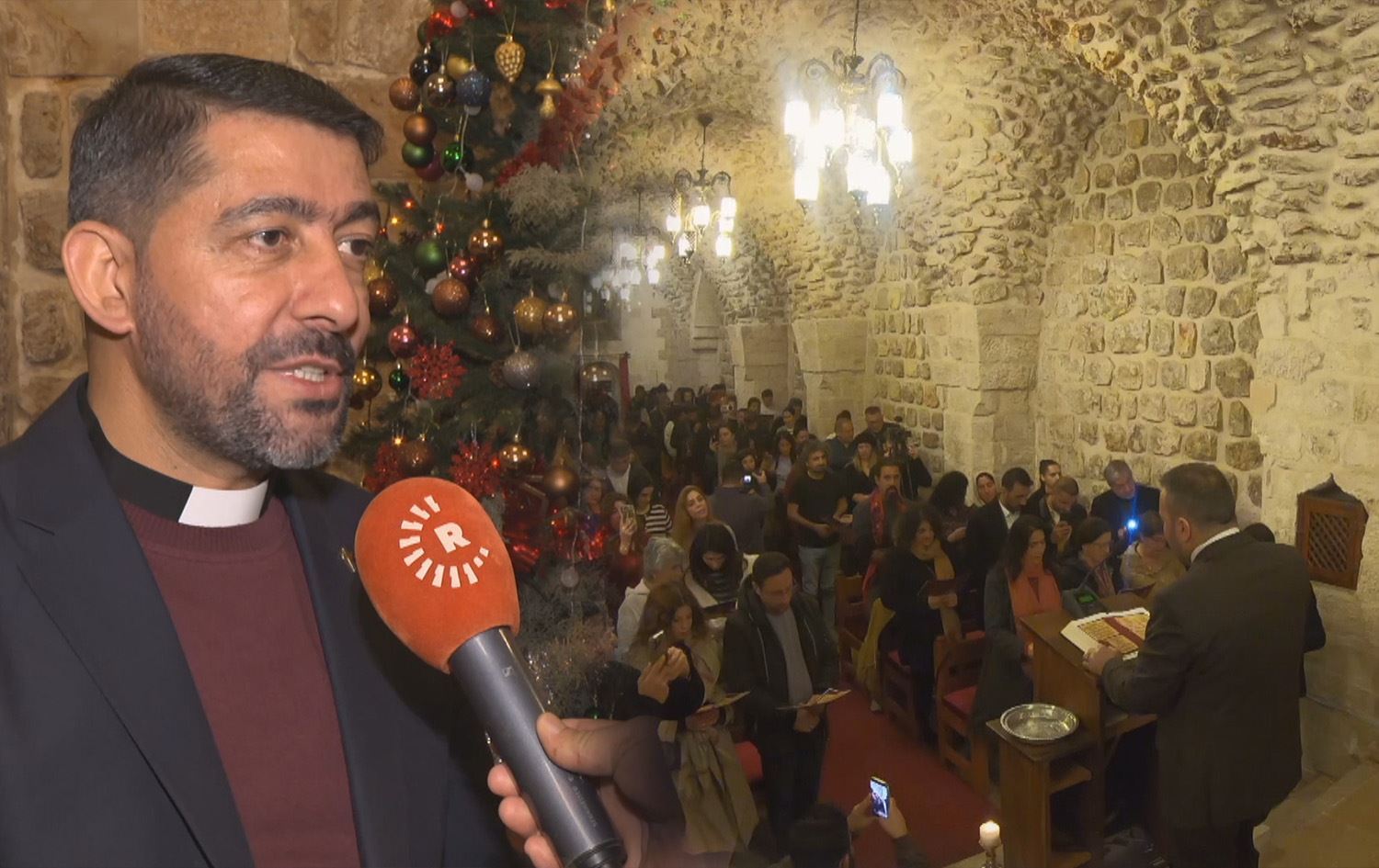 Kürtçe ve Türkçe ilahilerle Noel Bayramı kutlandı. / Rûdaw