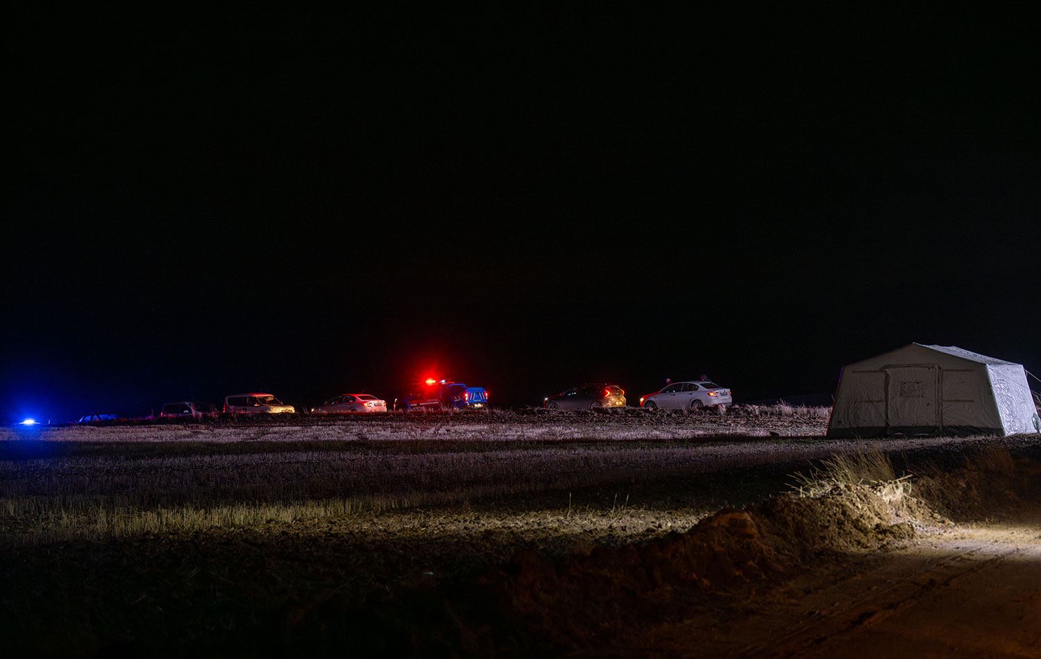 Libya Genelkurmay Başkanı Orgeneral Muhammed Ali Al-Haddad'ı taşıyan özel jetin, Ankara Haymana'daki enkazında arama tarama faaliyetleri devam ediyor. / AA
