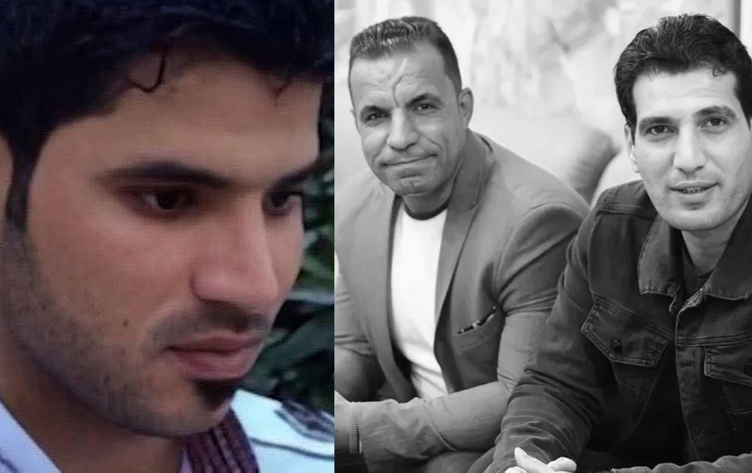 صفاء غالي واحمد عبد الصمد (يمين) وقاتلهما احمد طويسة (يسار)