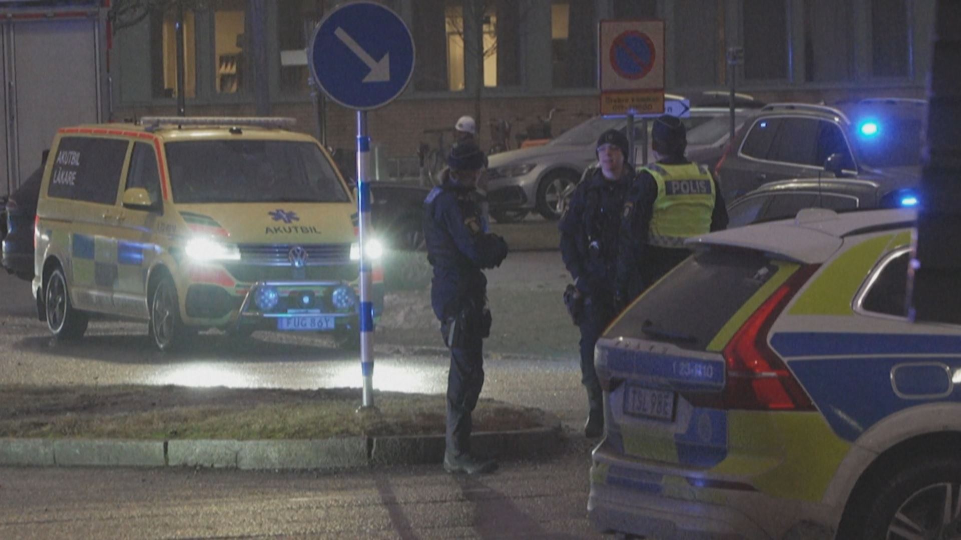 پۆلیسی سوێد لە شوێنی رووداوەکە