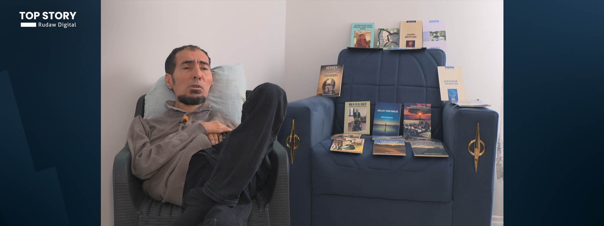 Elleri ve ayakları tutmayan Batmanlı Abbas’ın mucizesi: Hiç okula gitmediği halde 20 kitap çıkardı