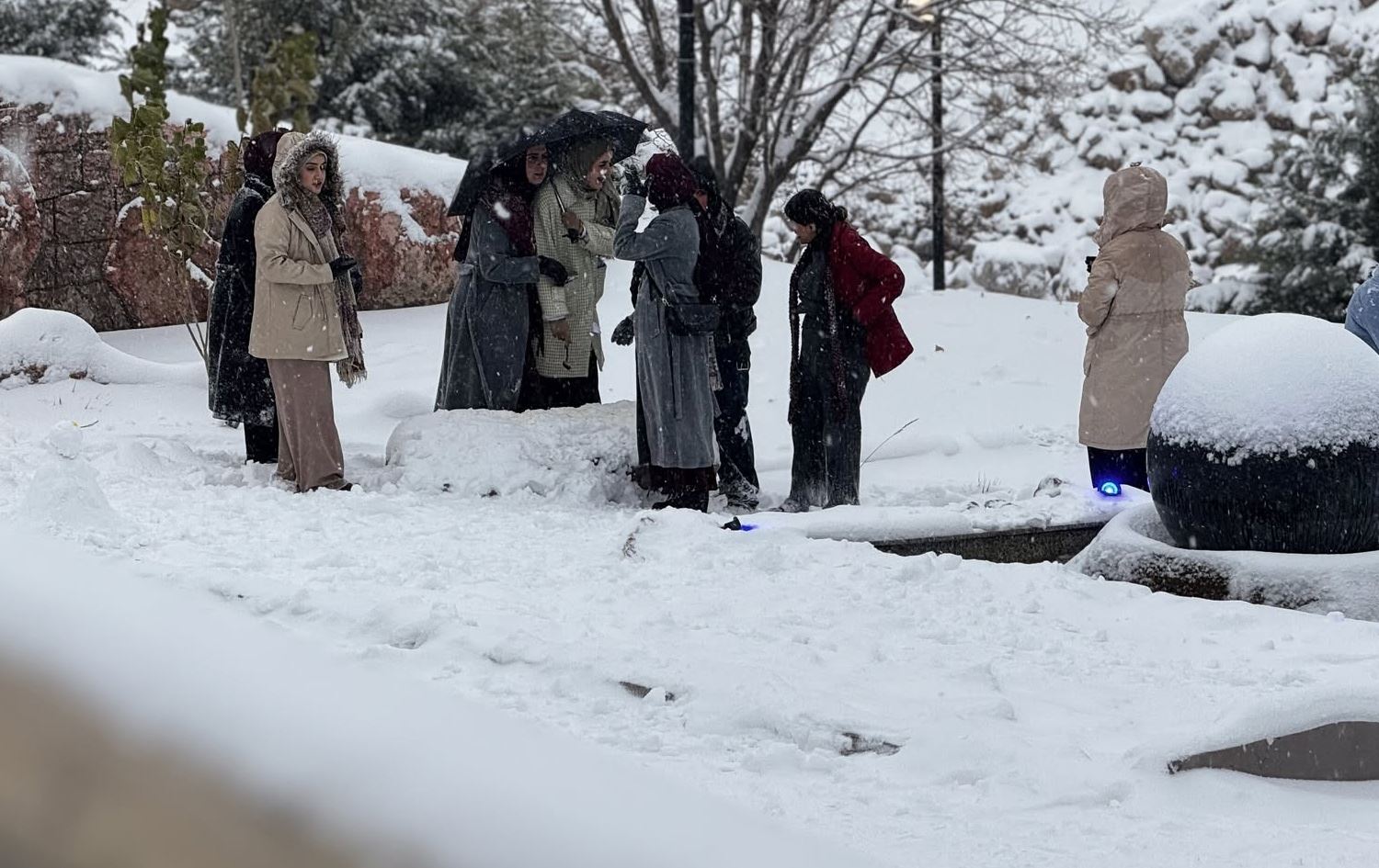 بەفربارین لە چیای کۆرەک