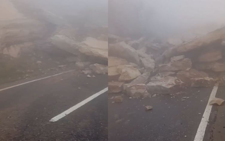 انهيار أجزاء من جبل هيبت سلطان