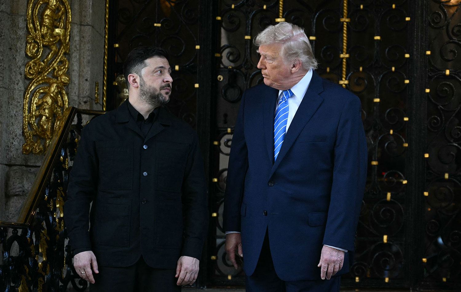 Trump ile Zelenski barış görüşmeleri için Florida'da buluştu. / Foto: AFP