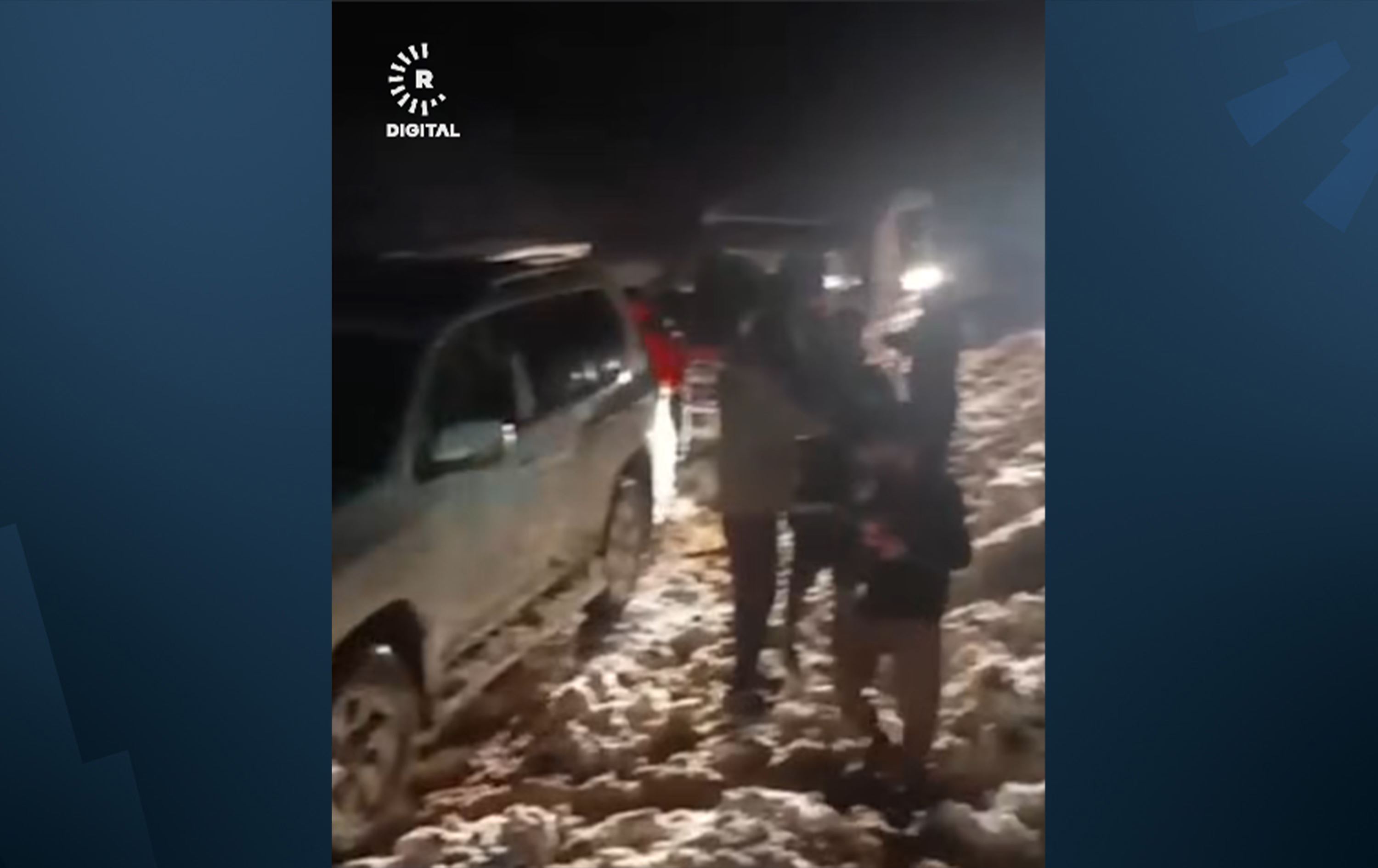 دیمەنی ئەو کەسانەی گیریانخواردبوو