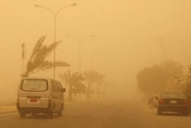 کەشناسیی عێراق دەڵێت، خۆڵبارینەکە بەهۆی بەهێزیی با بووە.