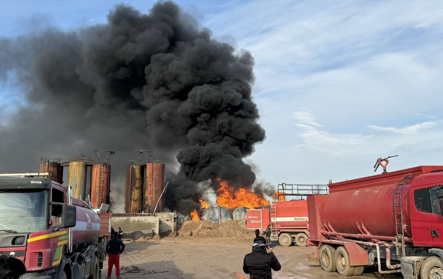 ئاگرکەوتنەوە لە هەولێر. وێنەکە ئەرشیفە و بۆ روونکردنەوەی هەواڵەکەیە