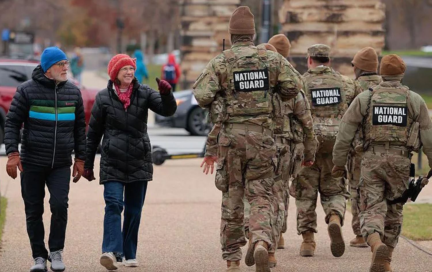 هێزەکانی پاسەوانی نیشتمانیی ئەمریکا. وێنە: Getty Images