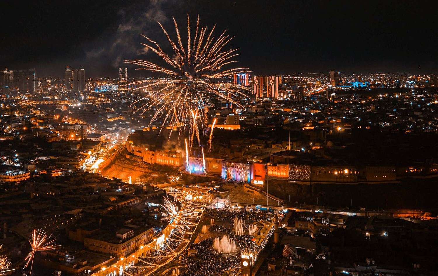 ئاهەنگی سەری ساڵ لە هەولێر. وێنە: بڵند تاهیر - رووداو