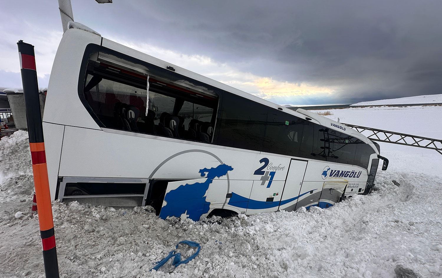 Otobusa ku qeza kiriye / Wêne: AA