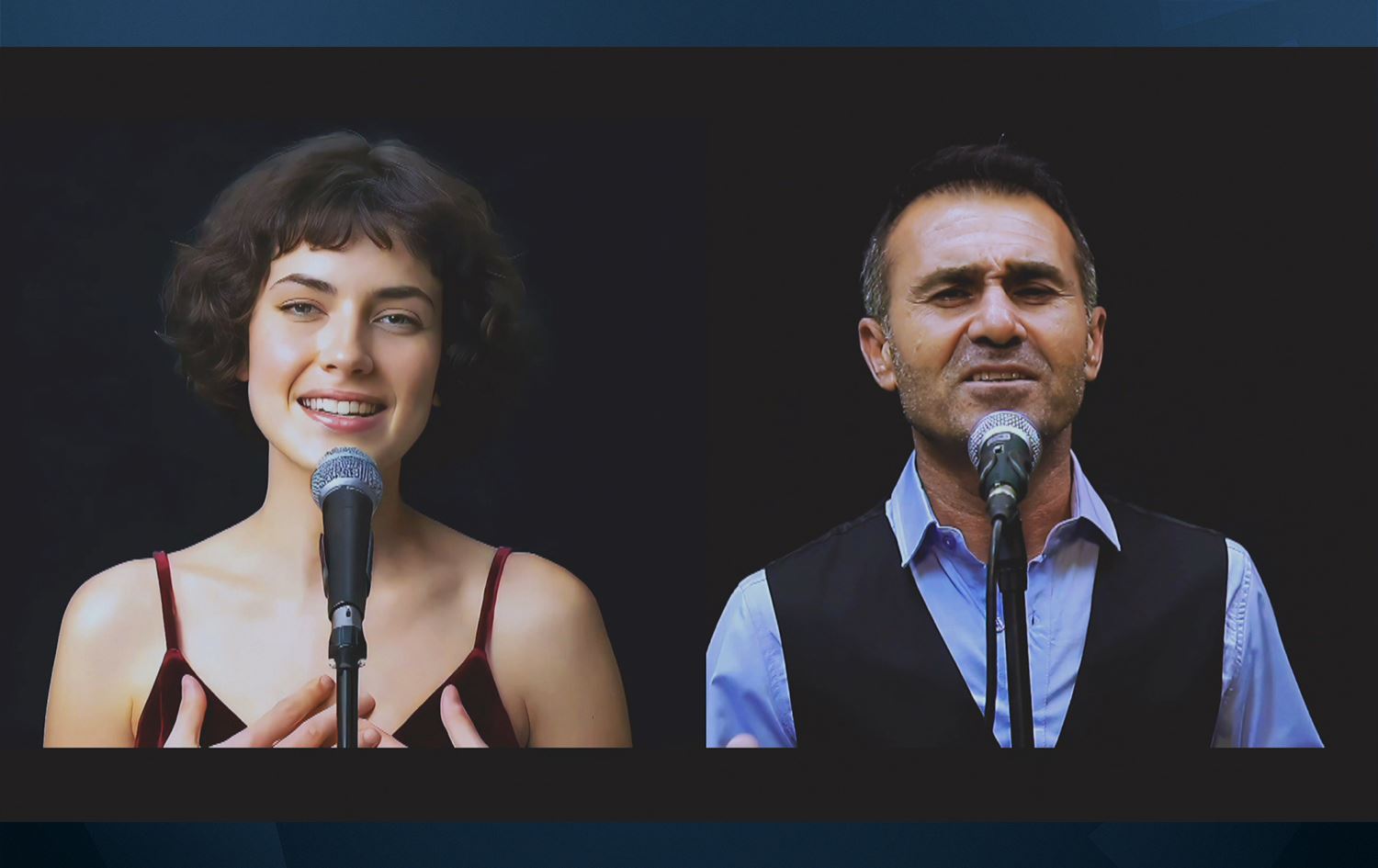 Zozan C. û Turan Şengul / Wêne: Ji vîdeoyê