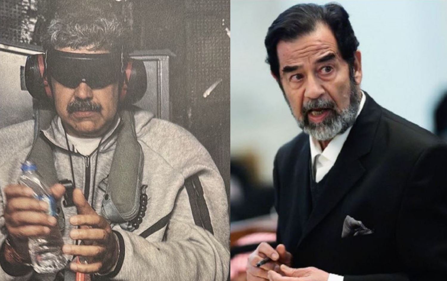 Nicolas Maduro û Sedam Husên \ Wêne: Rûdaw Grafîl