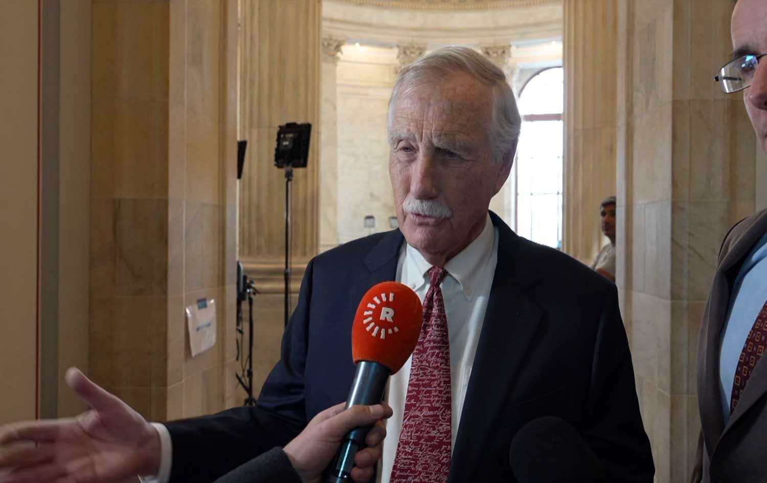 US Senator Angus King. Photo: Screengrab/Rudaw