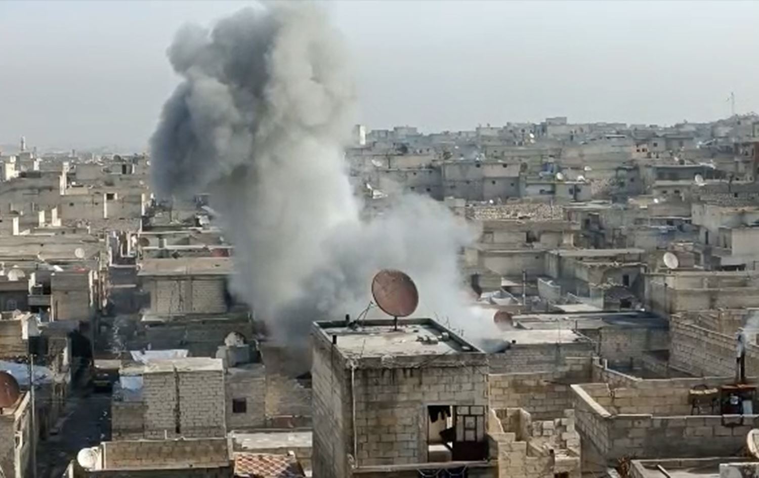 Damascus-affiliated forces target Kurdish-majority quarters in northern Aleppo, Syria on January 7, 2026. Photo: Submitted/Rudaw