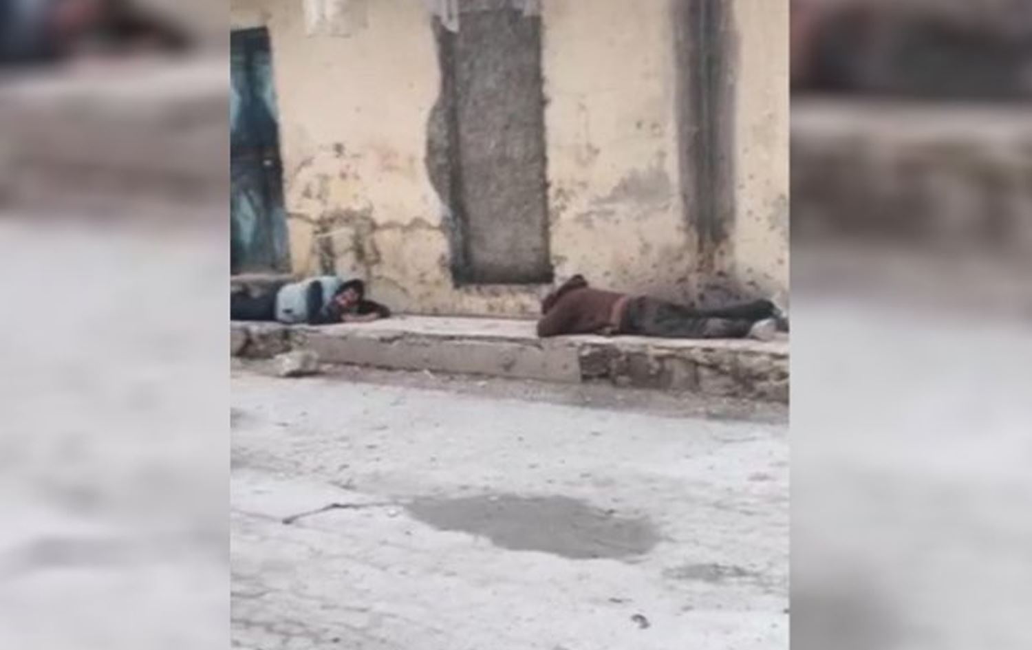 Du birîndarên li taxa Benî Zêdê / Wêne: Ji dîmenan hatiye girtin