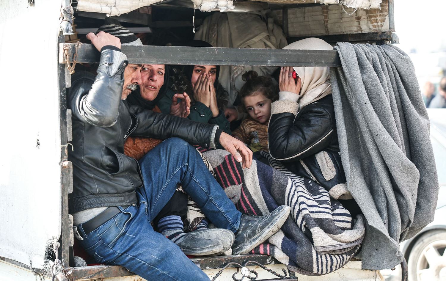 Koçberên taxên Şêx Meqsûd û Eşrefiyeyê / Wêne: AFP