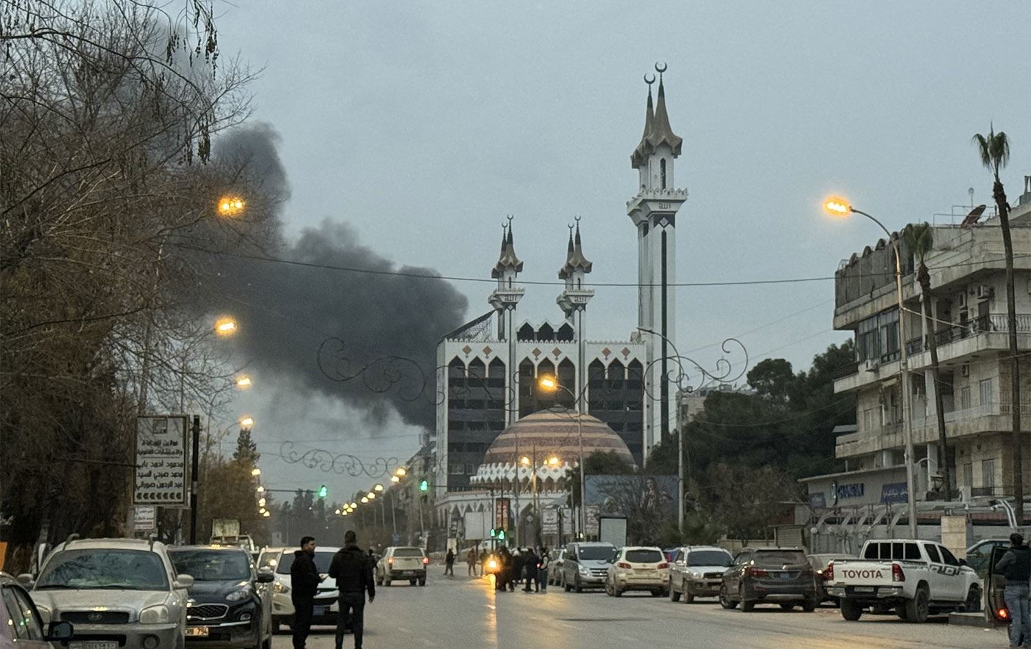 دووکەڵ لەسەر گەڕەکە کوردییەکانی حەلەب بەرز دەبێتەوە