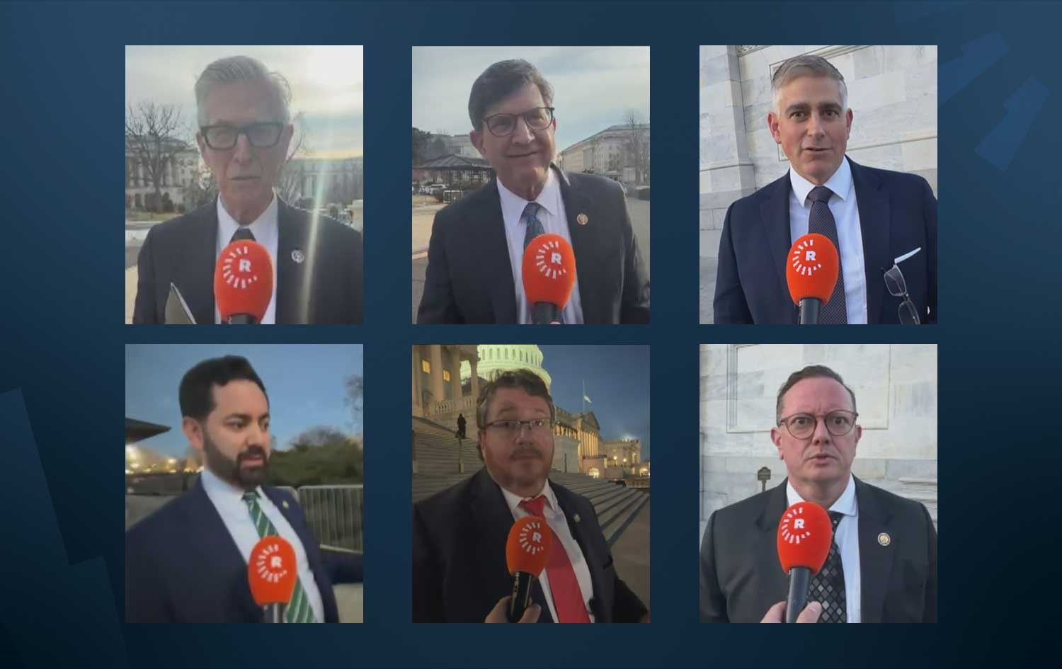 US Republican and Democratic lawmakers speaking to Rudaw on January 9, 2026. Graphic: Rudaw. 