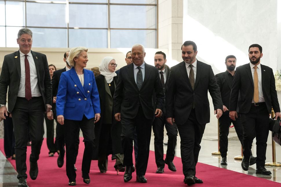 Şandeyeke bilind a Yekîtiya Ewropayê li Şamê ye / Wêne: AFP