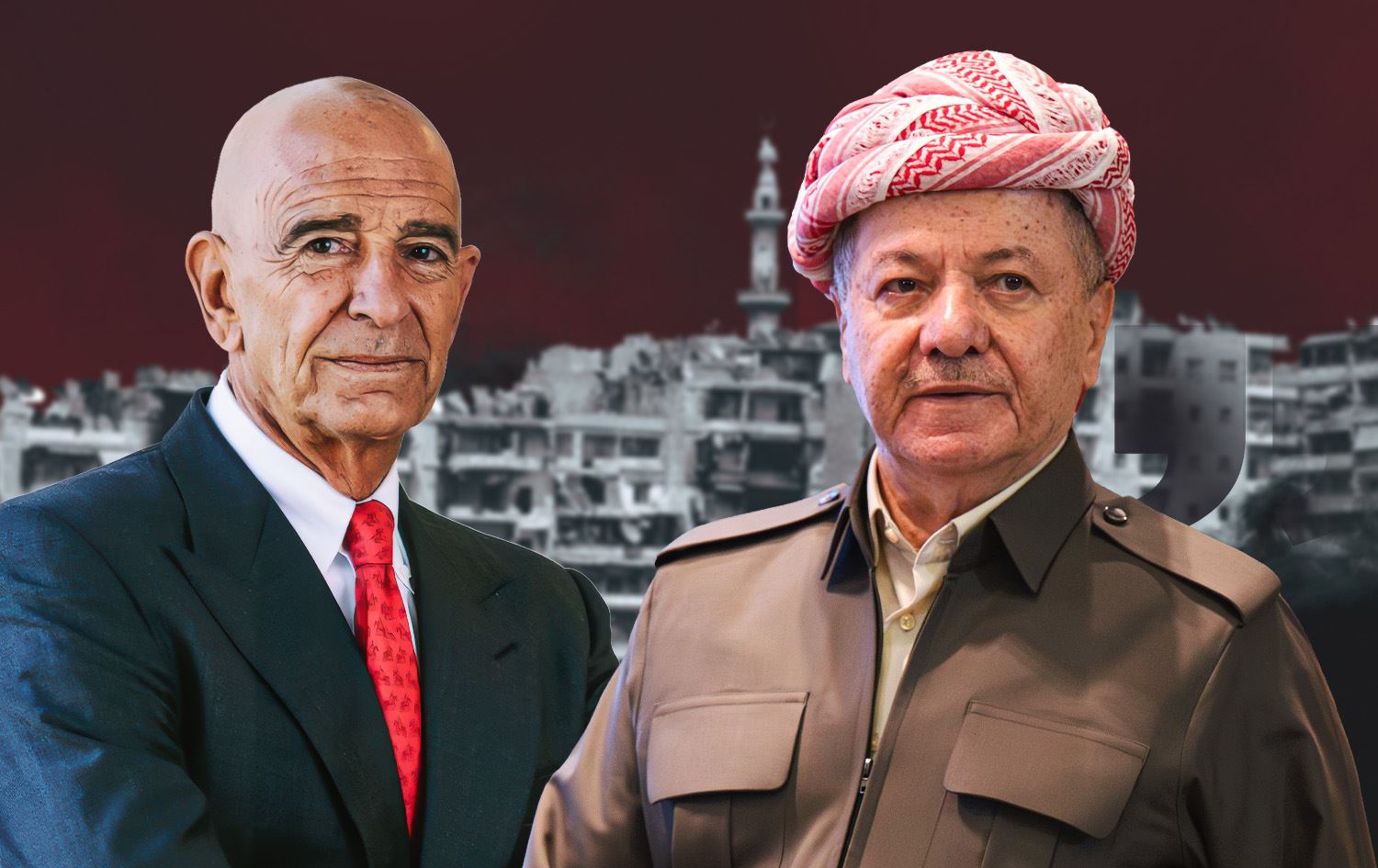 الرئيس مسعود بارزاني وتوماس باراك 