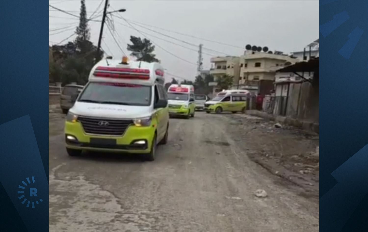 چەند ئامبوڵانسێکی رێکخراوی مانگی سووری کوردی