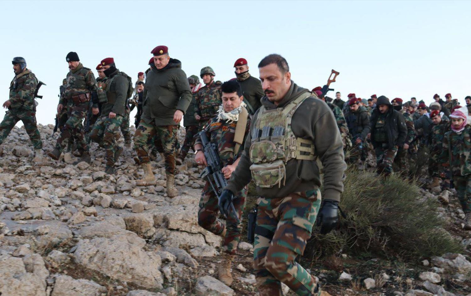 مقاتلو البيشمركة في عملية أمنية - وزارة البيشمركة