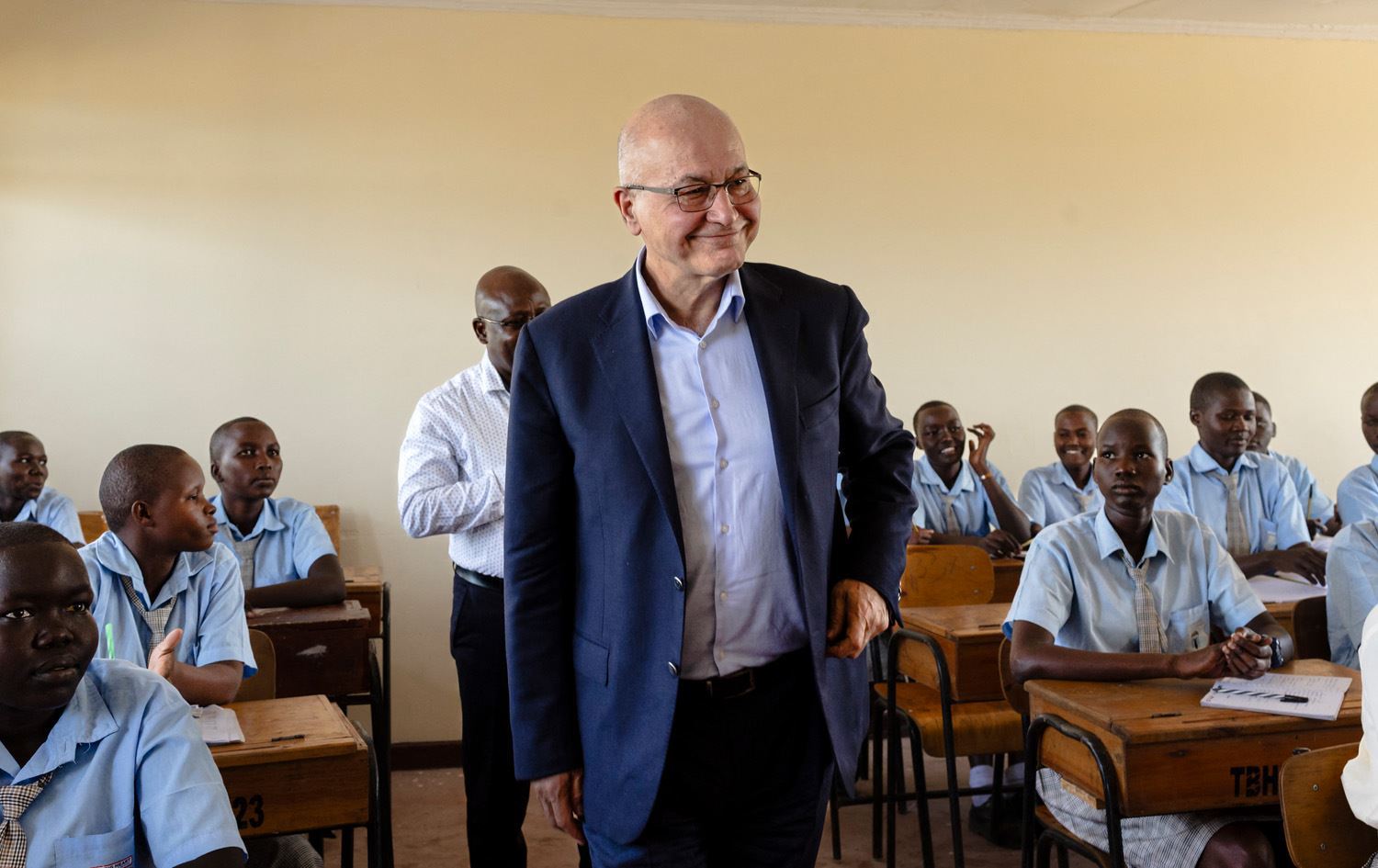 Foto: BM Mülteciler Yüksek Komiseri (UNHCR) Berhem Salih, göreve geldikten sonra ilk resmi ziyaretini Kenya’daki Kakuma Mülteci Kampı’na gerçekleştirdi/AFP