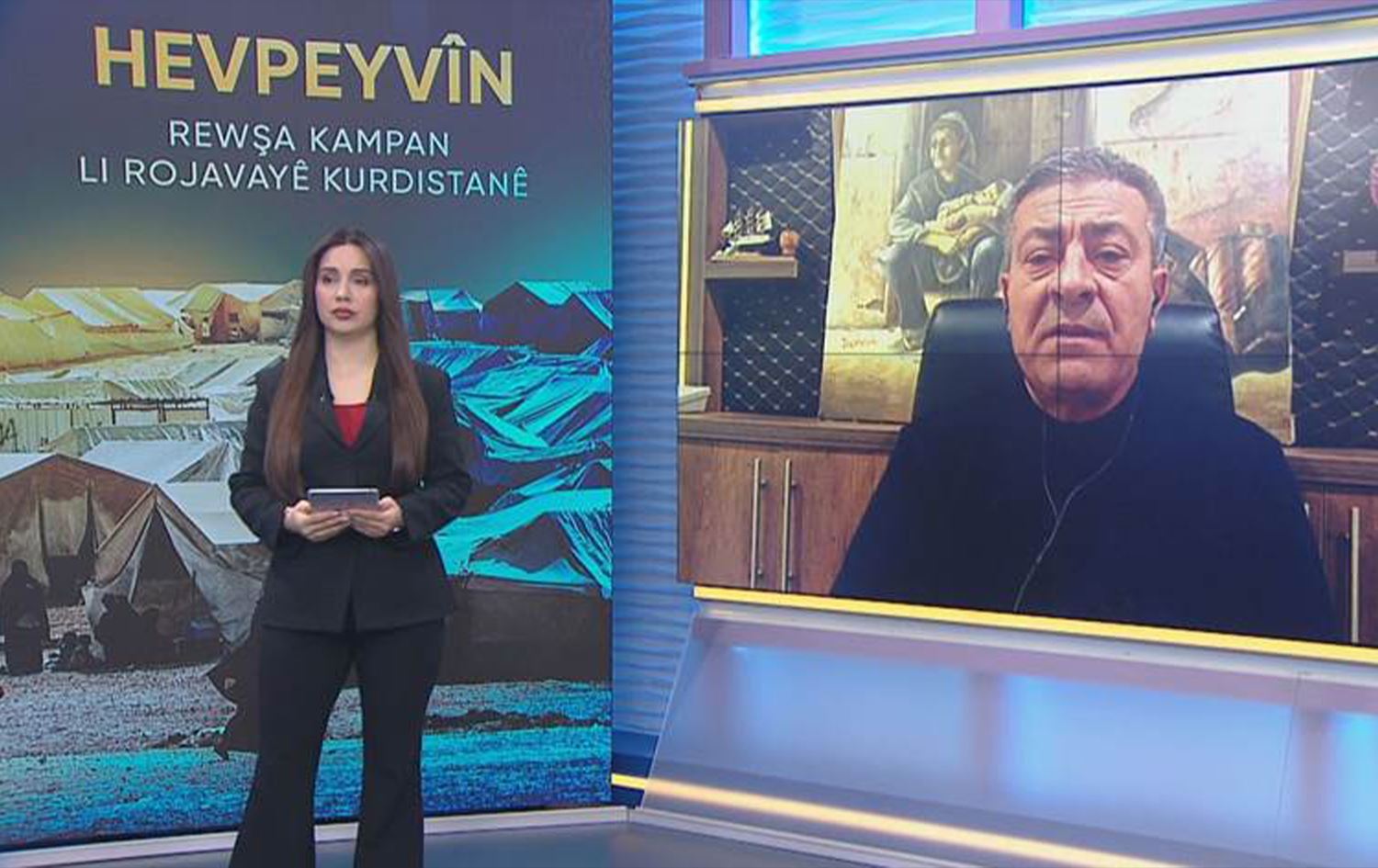 شيخموس أحمد في مقابلة مع نالين حسن على شاشة رووداو