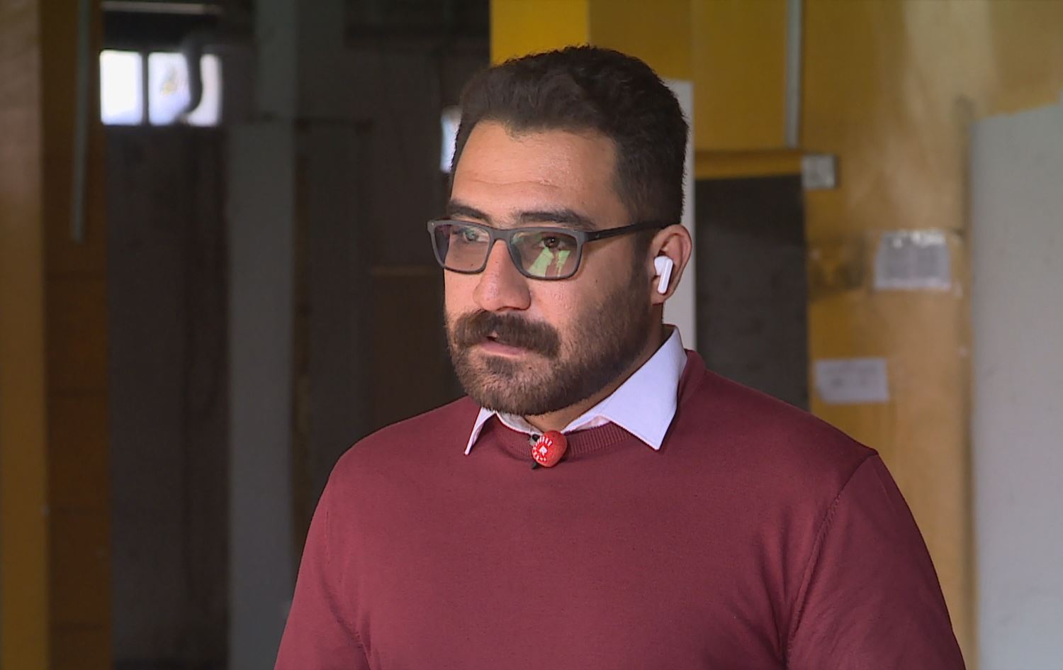 Yazdan Farahman speaking to Rudaw in Erbil on January 12, 2025. Photo: Screengrab/Rudaw