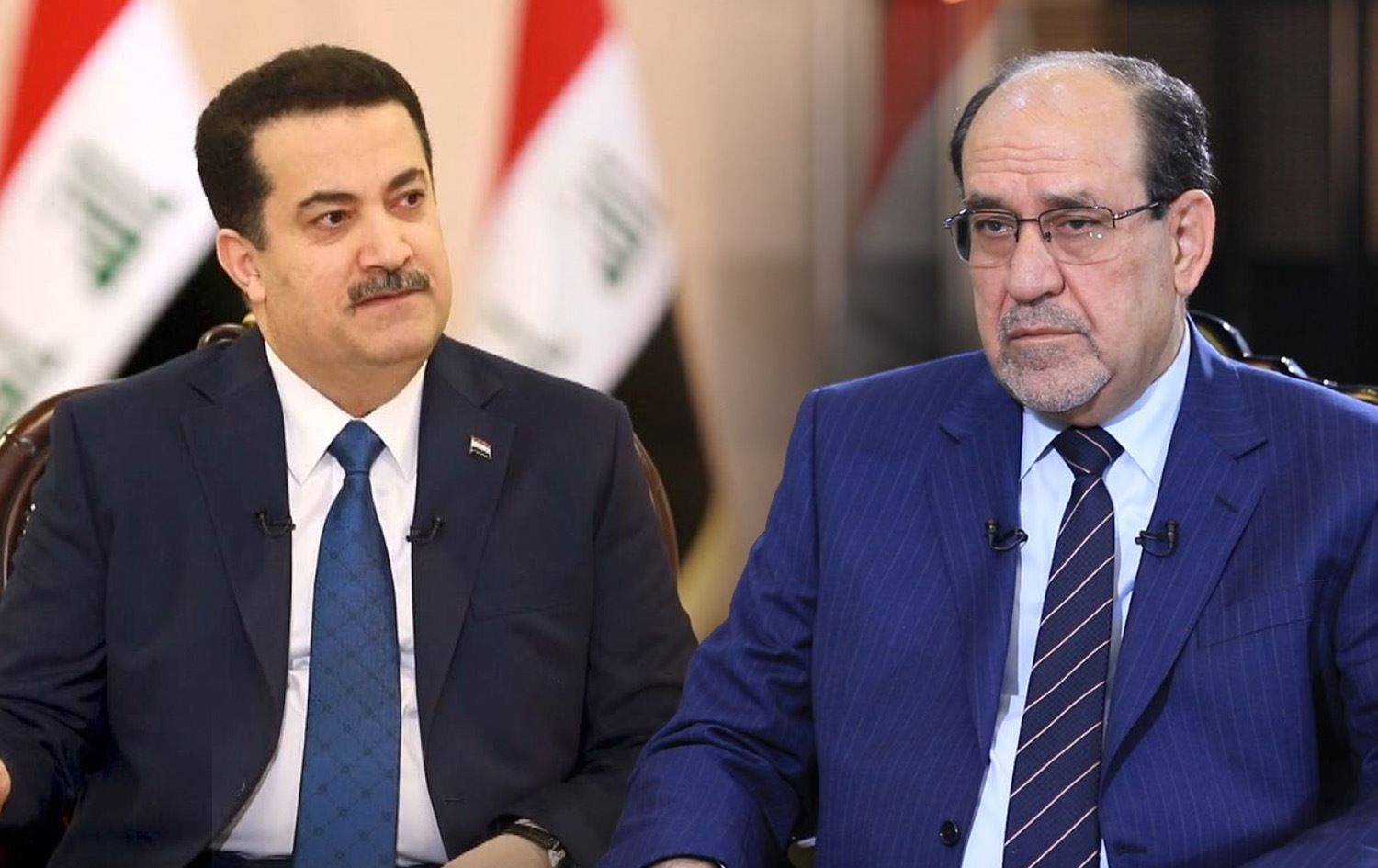 نوري المالكي ومحمد شياع السوداني