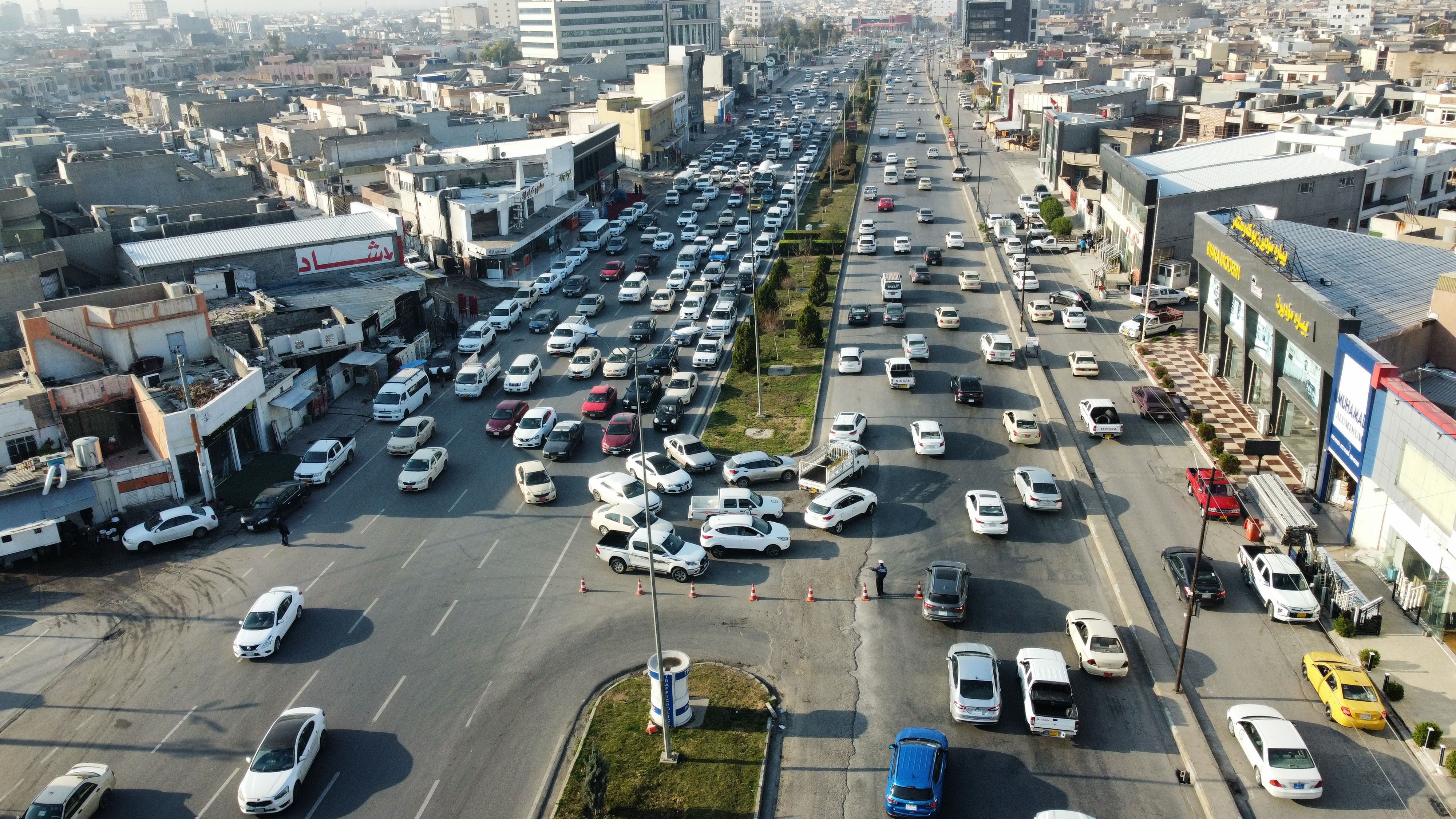 شەقامێکی هەولێر. 