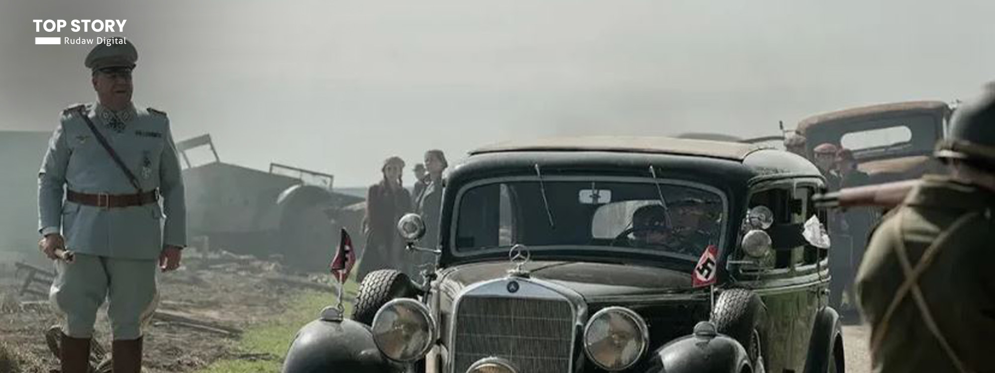 مساعد هتلر لحظة استسلامه في الفيلم