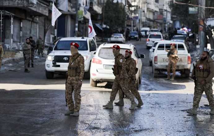 قوات أمنية في حلب - الصورة .. رويترز