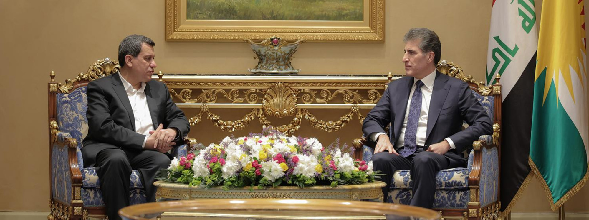 نێچیرڤان بارزانی پێشوازی لە مەزڵووم عەبدی و محەممەد ئیسماعیل دەکات