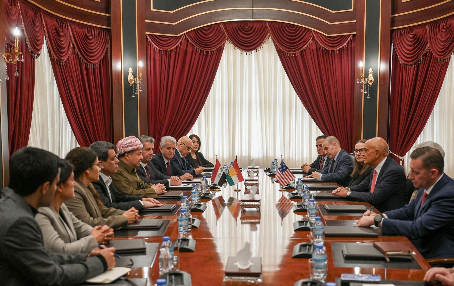 الاجتماع الذي استضافة الرئيس بارزاني