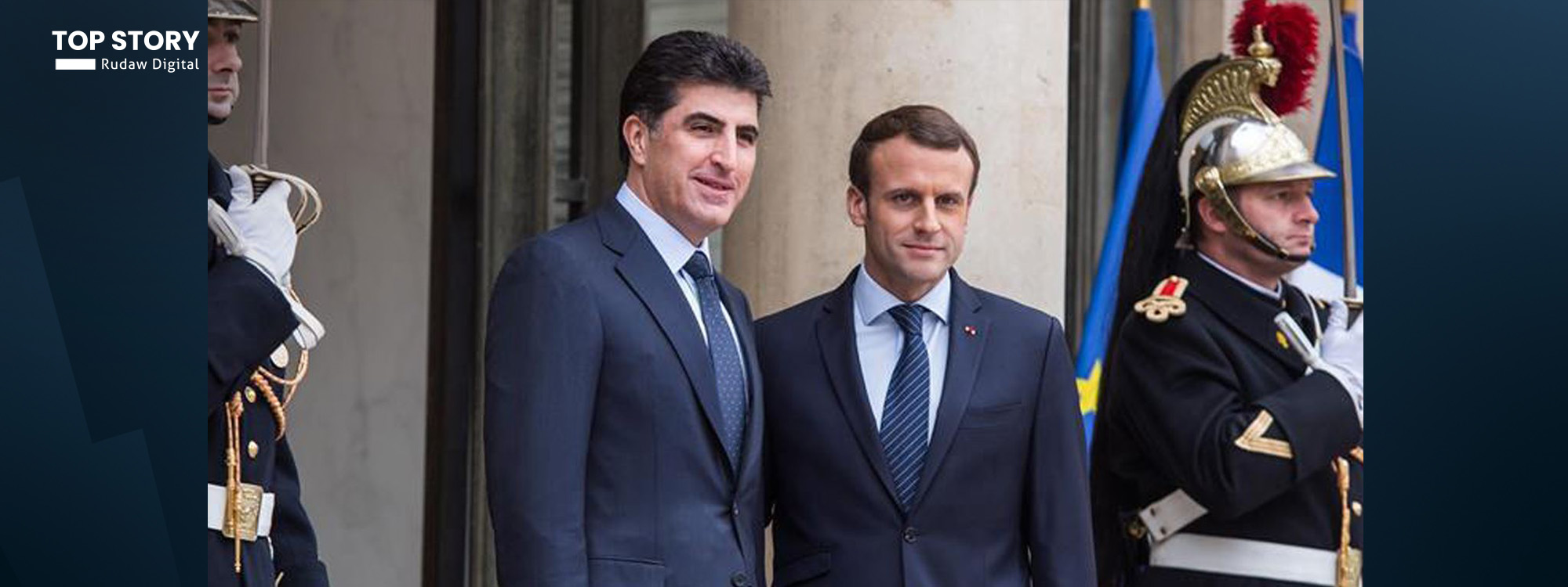 قصر الإليزيه: ماكرون ونيجيرفان بارزاني يطالبان بوقف فوري لإطلاق النار في سوريا