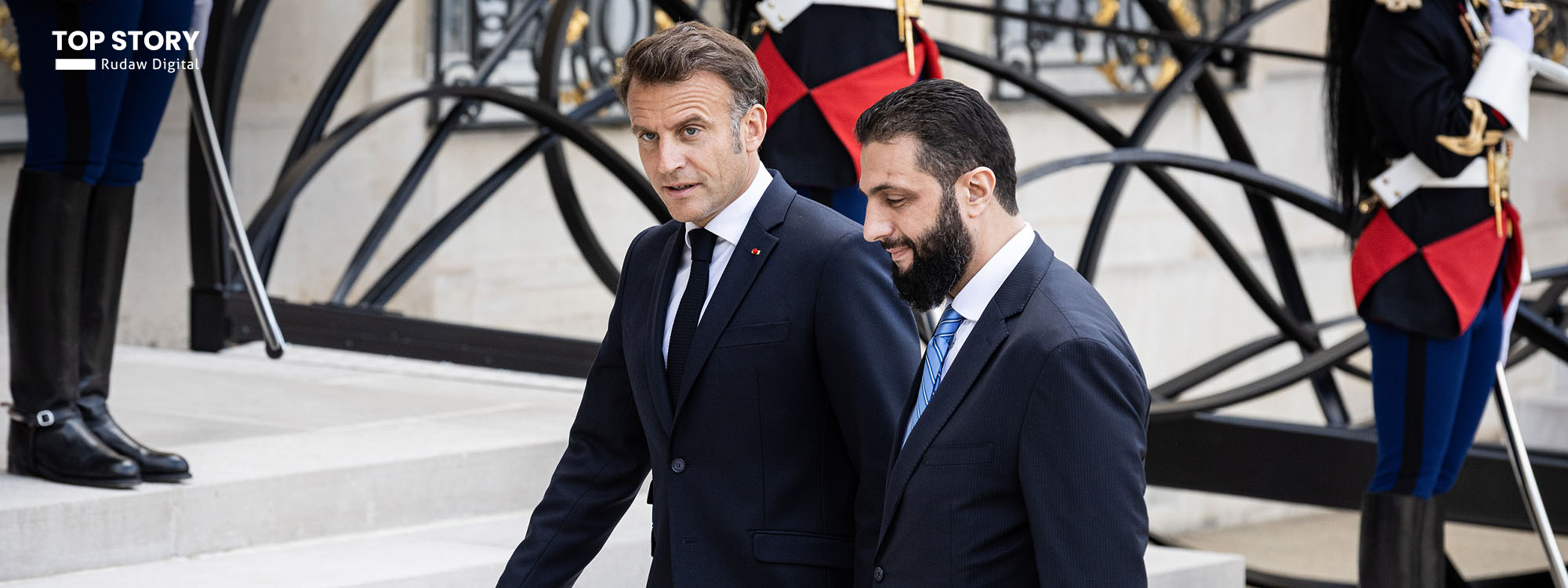 ماکرۆن: قسەم لەگەڵ ئەحمەد شەرع کرد و نیگەرانیی قووڵم پێ راگەیاند