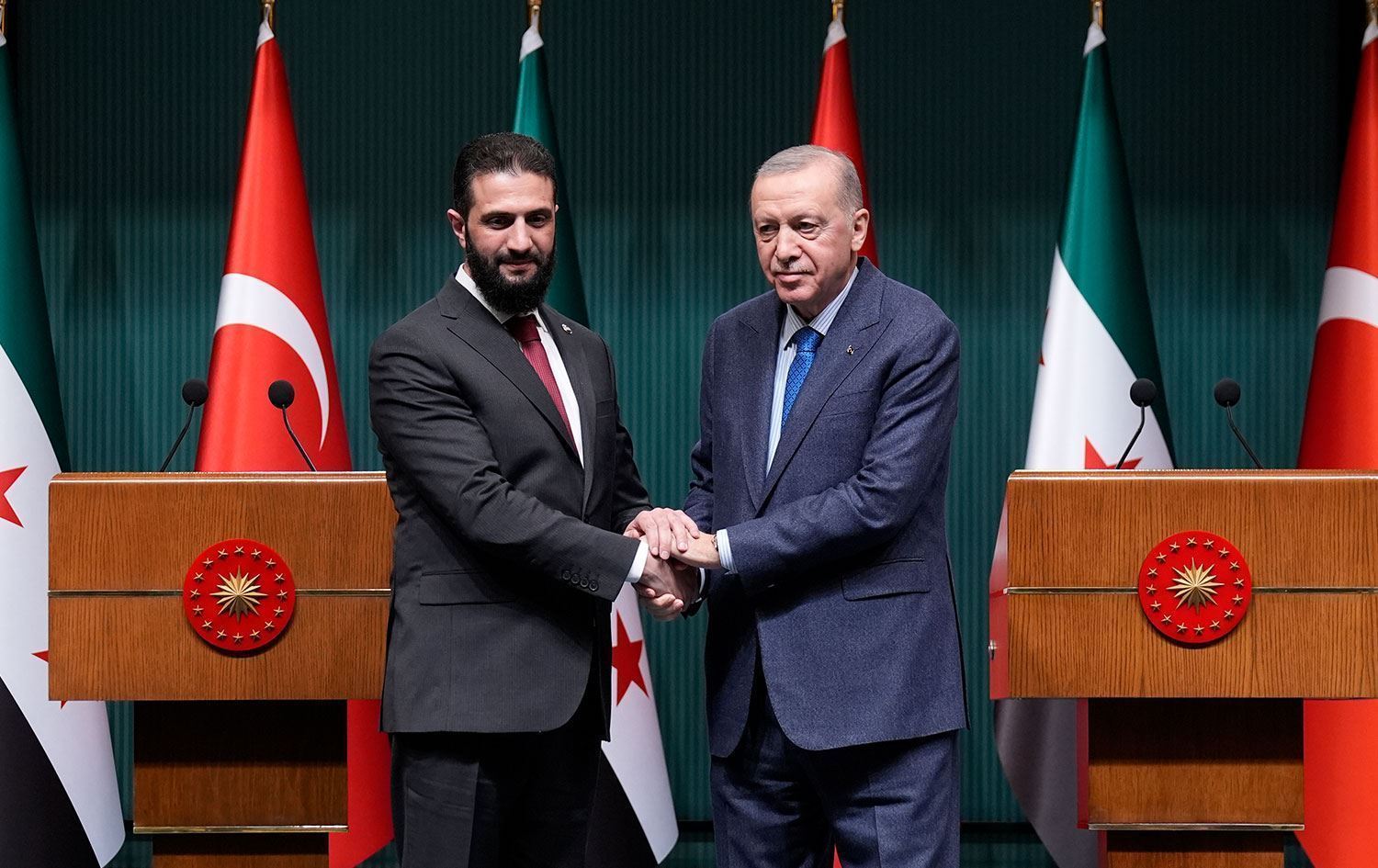 Ehmed Şer û Recep Tayyîp Erdogan / Wêne: AA - Arşîv