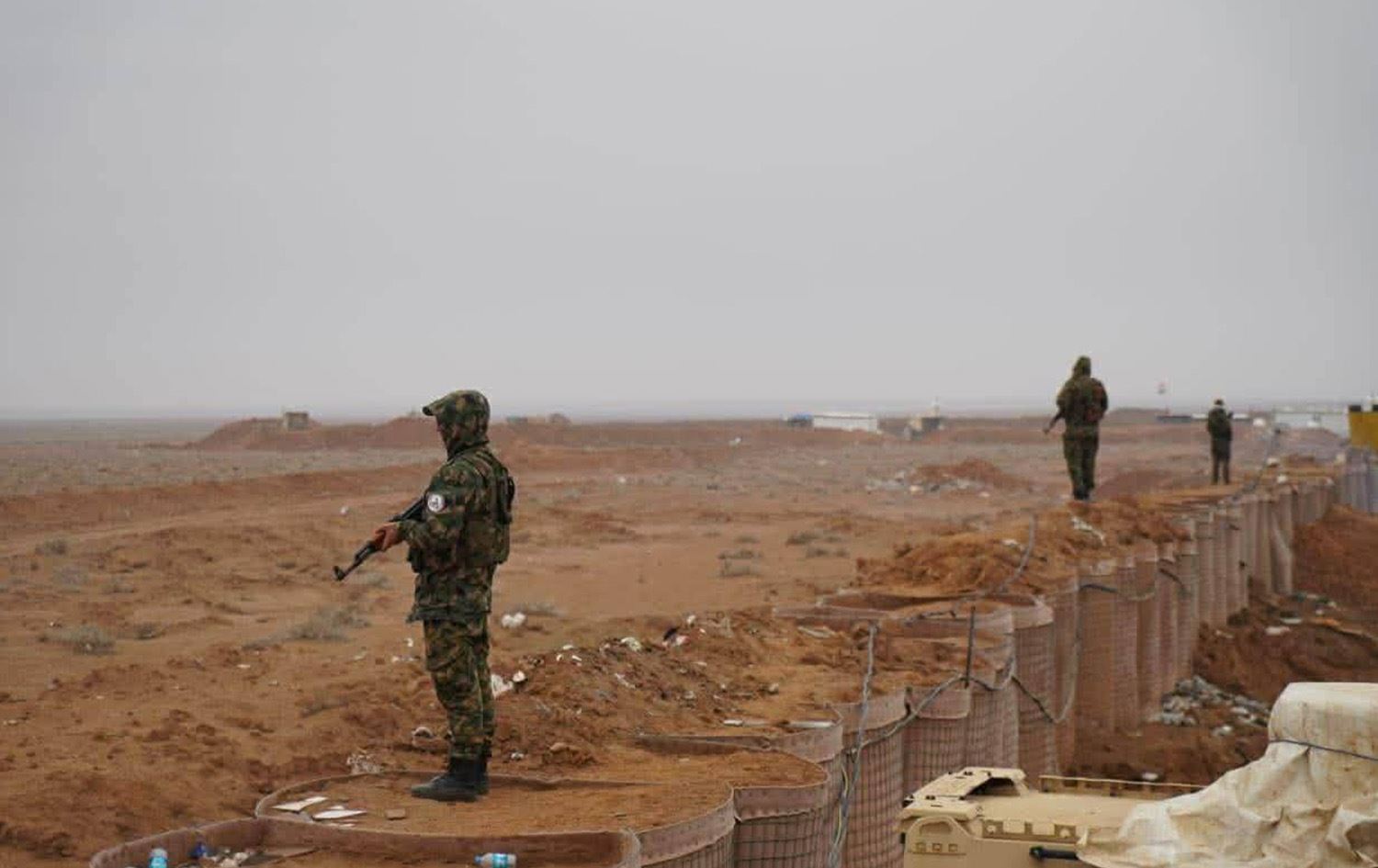 انتشار عناصر الحشد الشعبي على الحدود العراقية - السورية