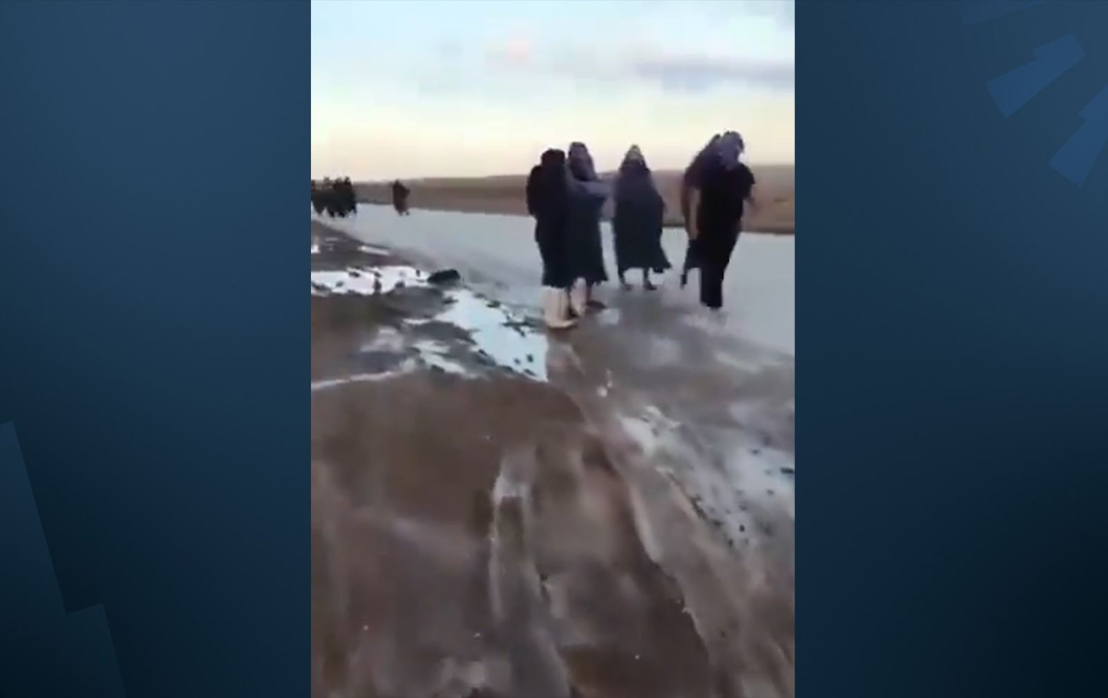  دیمەنێکی ئازادکردنی بەندکراوانی داعش لە زیندانی شەدادی