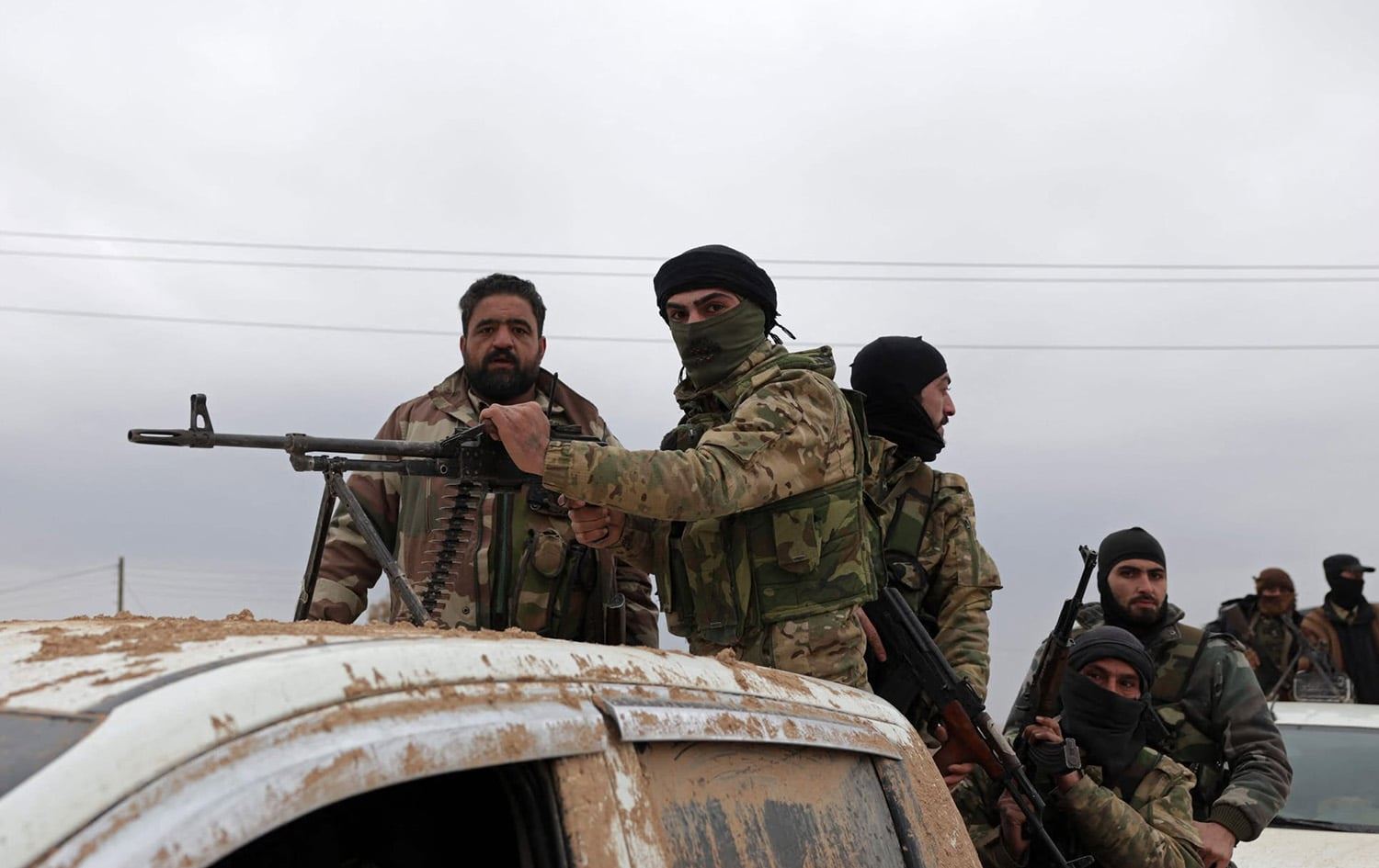 وێنەی ژمارەیەک لە هێزەکانی سوپای عەرەبیی سووریا