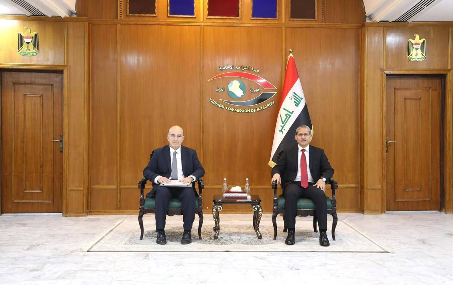 رئيس هيئة النزاهة يلتقي ممثل بعثة البنك الدولي في العراق 